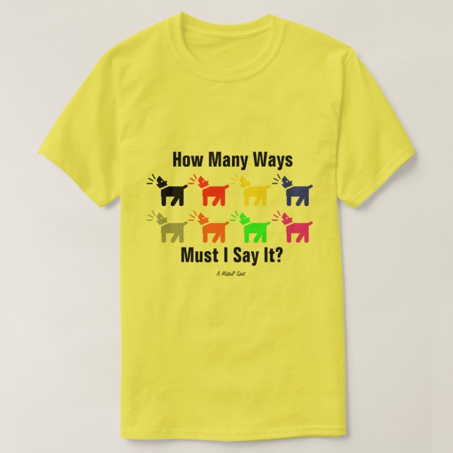 Hören Sie auf Ihren Hund - ein MisterP-Shirt T-Shirt (Design vorne)