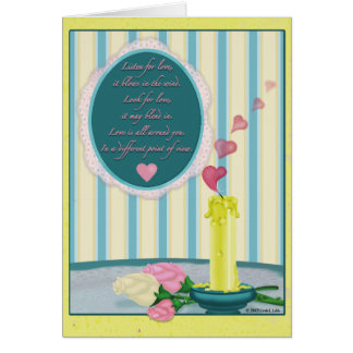 Hören Sie auf Liebe, es durchbrennt im Wind