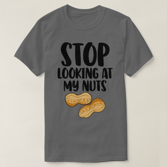 Hören Sie auf, meine Nackte-Funny-Gender-Enthüllun T-Shirt (Design vorne)