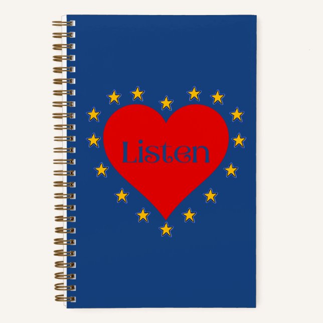 Hören Sie das Intuition Notebook in Blau Notizbuch (Vorderseite)