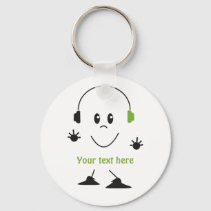 Hören Sie die Musik Keychain Schlüsselanhänger