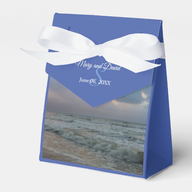 Hören Sie die Wellen Hochzeit Geschenkschachtel (Vorderseite)