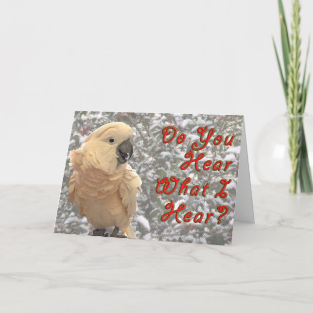 Hören Sie Feiertagskarte (Vorderseite)