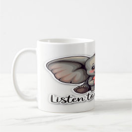 Hören Sie Ihr Herz - inspirierendes Zitatdesign Kaffeetasse