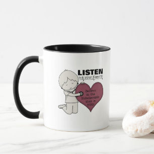 Hören Sie Ihr Herz Tasse
