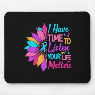 Hören Sie Ihr Lebensproblem psychische Gesundheit Mousepad