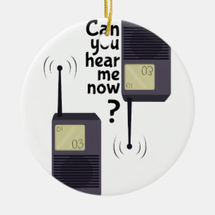 Hören Sie mich Keramikornament