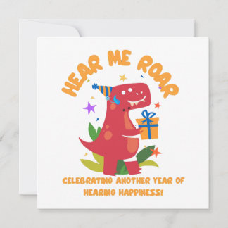 Hören Sie mich rauschen Cochlear Implant Geburtsta Einladung