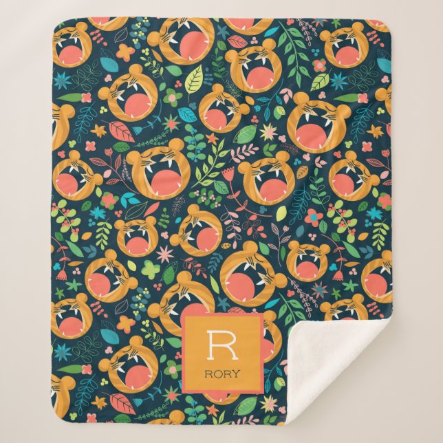 Hören Sie mich Roar Tiger Jungle Personalisiert Sherpadecke (Vorderseite)