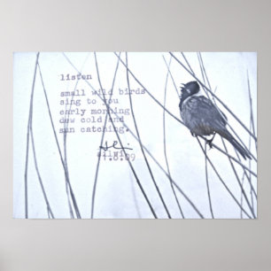 "hören Sie " Poster