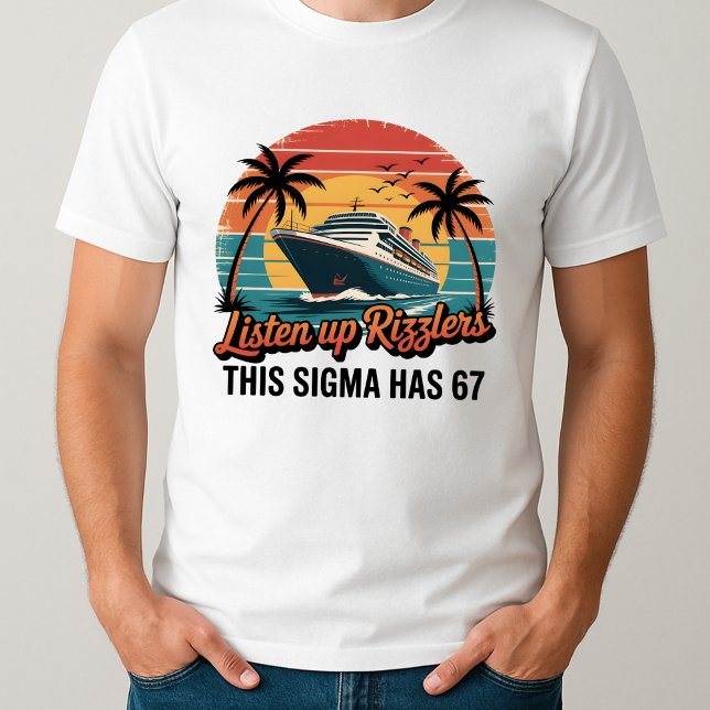 Hören Sie Rizzlers Dieses Sigma hat 67 Aura T-Shirt (Von Creator hochgeladen)