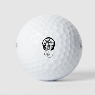 Hören Sie sich die Christliche Kunst der Gottheit Golfball