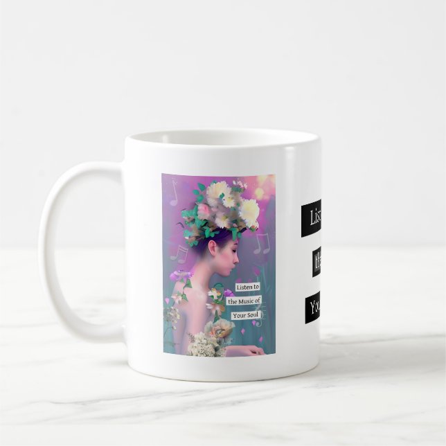 Hören Sie sich die Musik Ihres Souls an | Inspirat Kaffeetasse (Links)