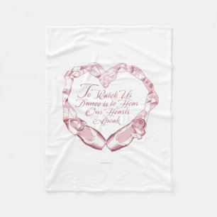 Hören Sie unser Ballettherz Fleece Blanket