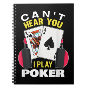 Hören Sie, wie ich Poker Texas Holdem Player spiel Notizblock