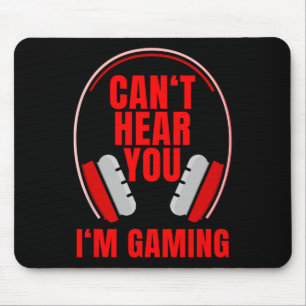 Hören Sie, wie Sie im Gaming-Kopfhörer sind Mousepad