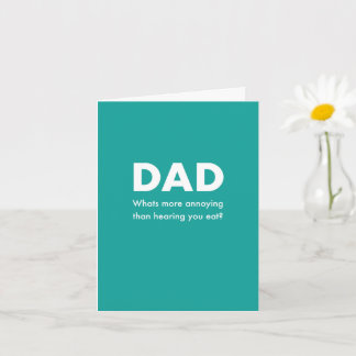 Hören Sie, wie Sie Vater Misophonia Card kauen Karte