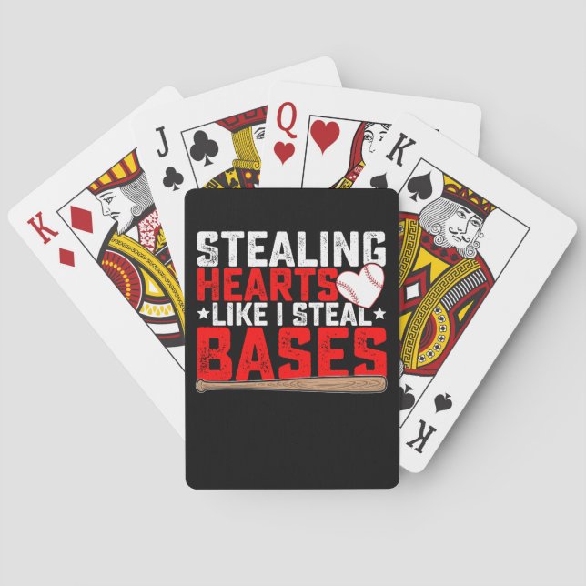 Hören stehlen, als ob ich Baseball stehle Spielkarten (Rückseite)