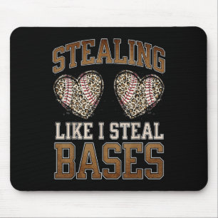 Hören stehlen, als ob ich die Baseball-Werte stehl Mousepad