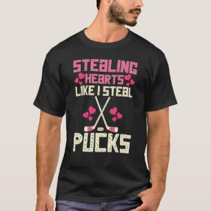 Hören stehlen, wie ich stehle Pucks Hockey 1 T-Shirt