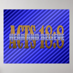 Hören und glauben poster