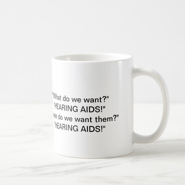 Hörgeräte Kaffeetasse (Rechts)