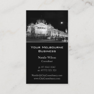 Horizon de ville de Melbourne - carte de visite