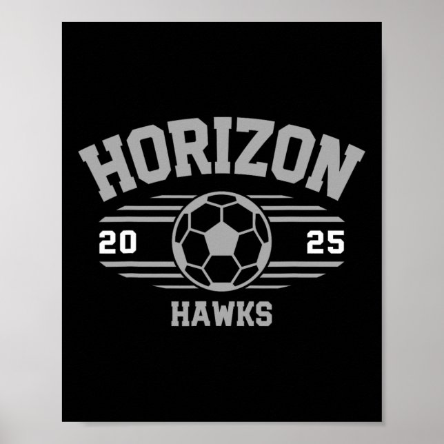 Horizon Hawks Fußballrechnung 2025  Poster (Vorne)