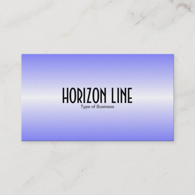 Horizon Line - Blau Visitenkarte (Vorderseite)