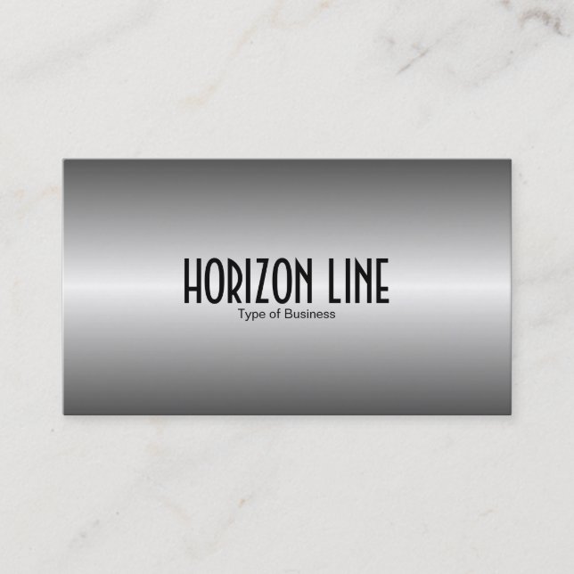 Horizon Line - grau Visitenkarte (Vorderseite)