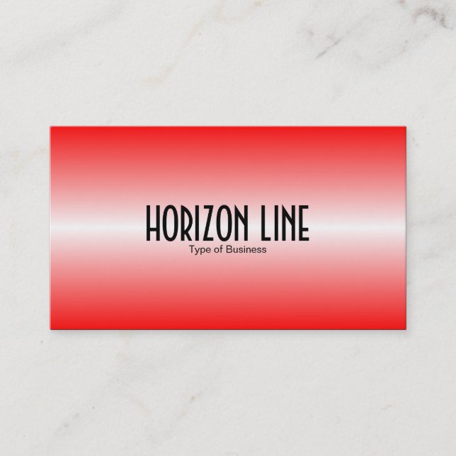 Horizon Line - Rot Visitenkarte (Vorderseite)