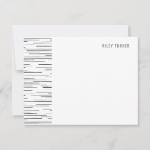 Horizon Lines Stationery Note Card - Rauch Save The Date