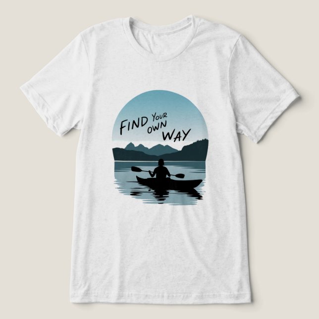 Horizon Paddler Tri-Blend Shirt (Design Vorderseite)