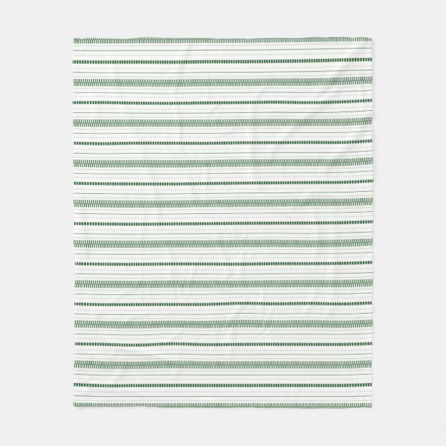 Horizon Stripes grün Fleecedecke (Vorderseite)