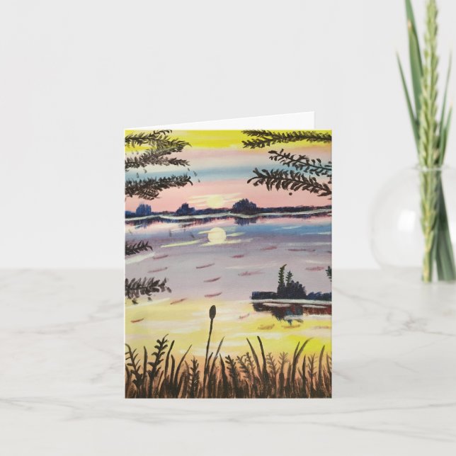 Horizon Sun, klein, 4" x 5,6" Karte (Vorderseite)