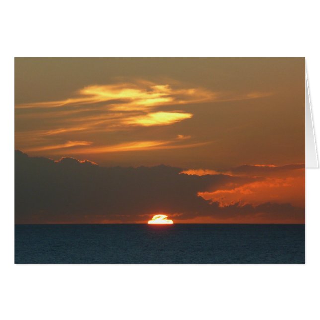 Horizon Sunset farbenfrohe Seascape-Fotografie (Vorderseite (Horizontal))
