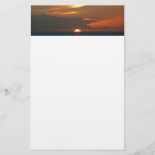 Horizon Sunset farbenfrohe Seascape-Fotografie Briefpapier