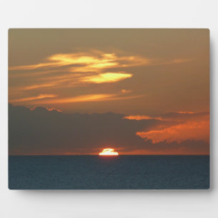 Horizon Sunset farbenfrohe Seascape-Fotografie Fotoplatte