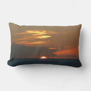 Horizon Sunset farbenfrohe Seascape-Fotografie Lendenkissen