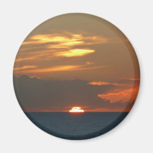 Horizon Sunset farbenfrohe Seascape-Fotografie Magnet