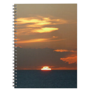 Horizon Sunset farbenfrohe Seascape-Fotografie Notizblock