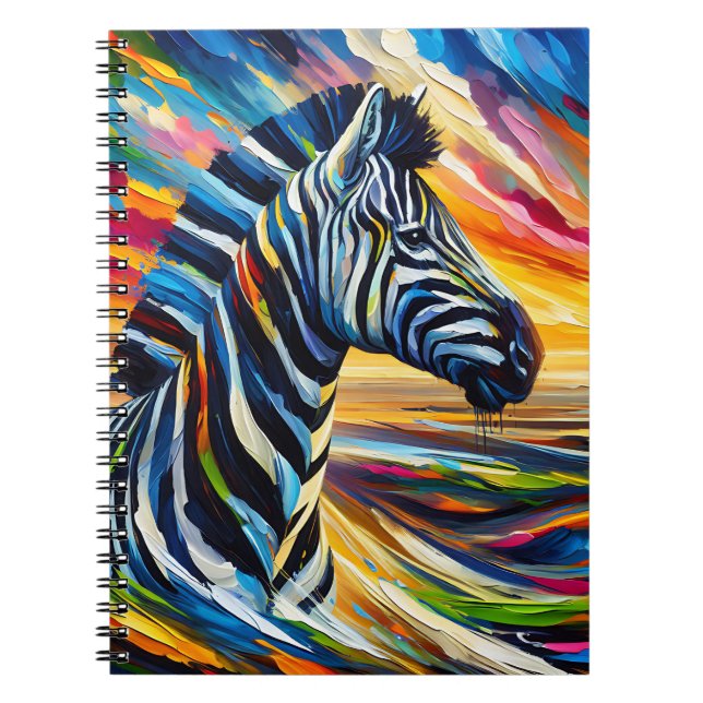 Horizon-Zebra-Notizbuch Notizblock (Vorderseite)
