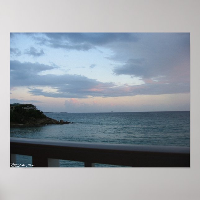 Horizont auf St. Thomas Poster (Vorne)