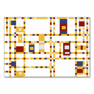 Horizontal 3,5" x 5" Tablecard, Basic Tischnummer