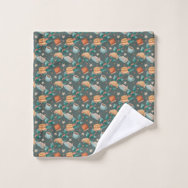 Horizontal and vertical. Cozy, woodland theme Waschlappen (Waschlappen)