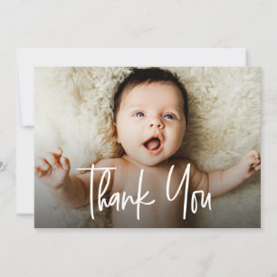 Horizontal Baby Girl Foto Handschrift Geburt Ankündigung
