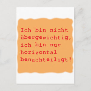horizontal benachtei postkarte