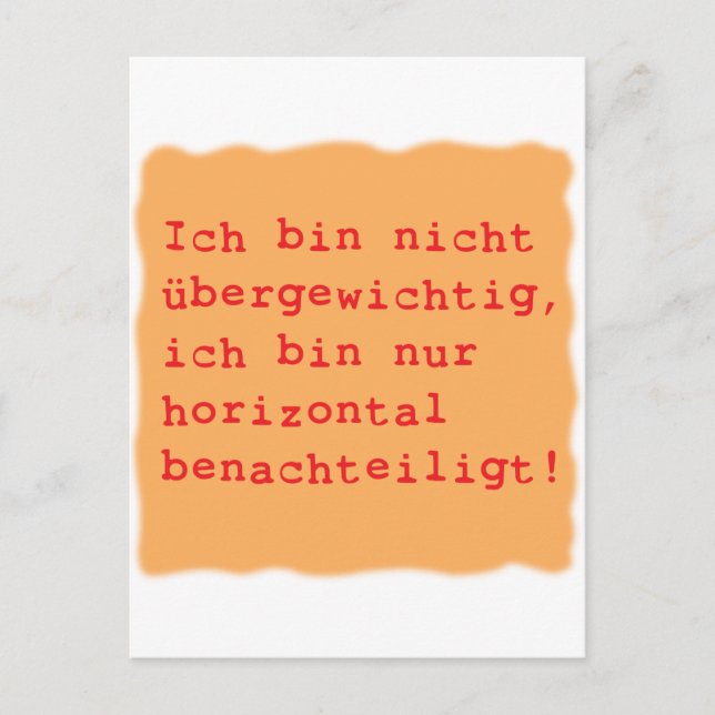 horizontal benachtei postkarte (Vorderseite)