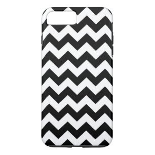 Horizontal Black & White Zigzag iPhone 8 Plus Fall Case-Mate iPhone Hülle