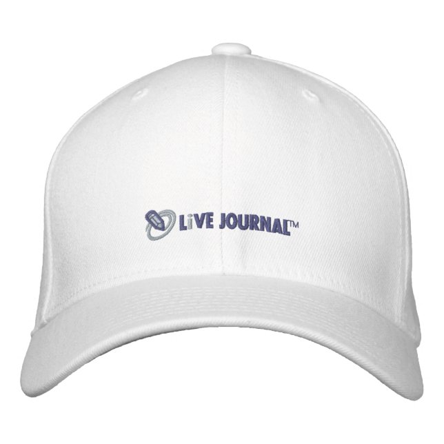 Horizontal für LiveJournal-Logo Bestickte Baseballkappe (Vorderseite)
